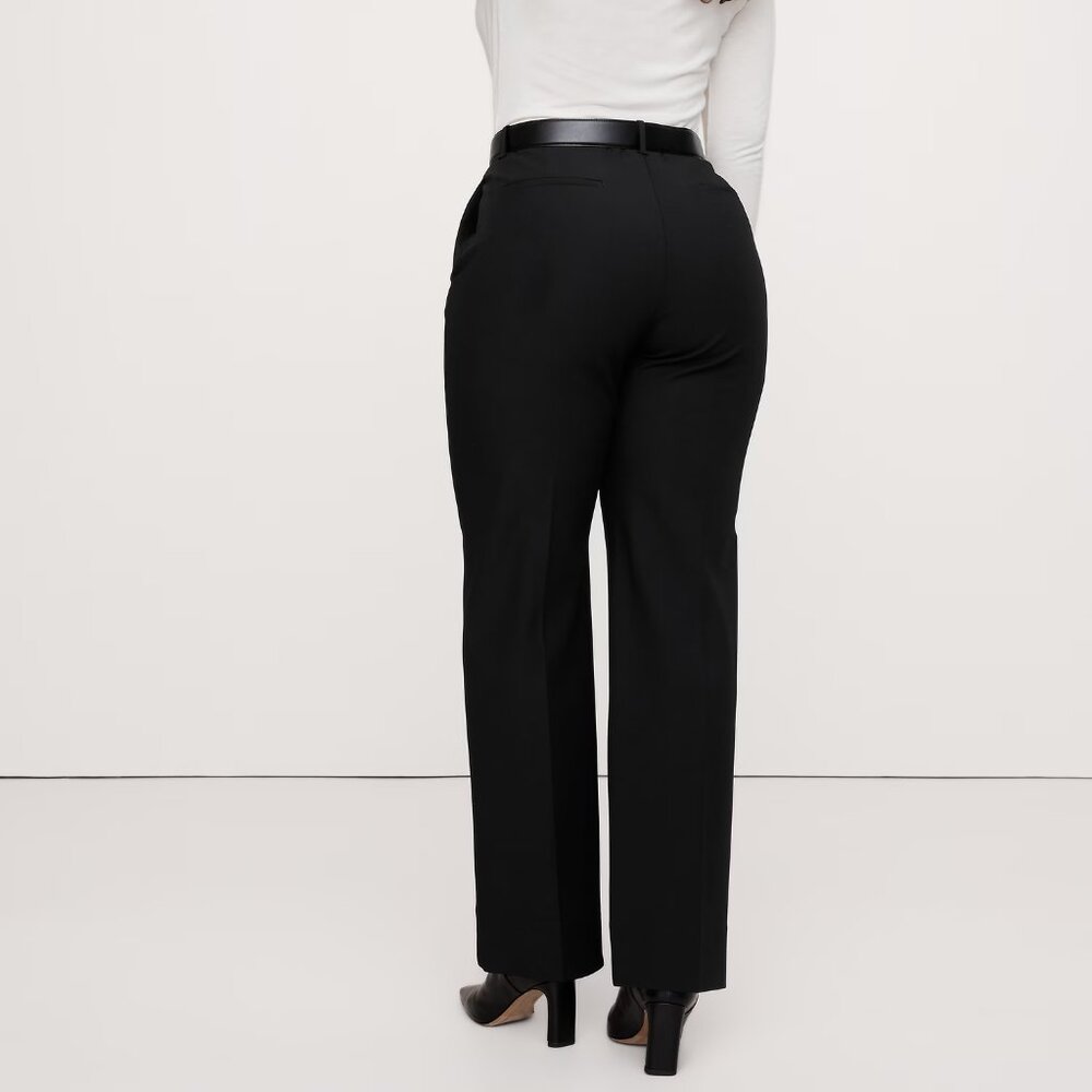 NWT Black sz 16 Banana Republic High Rise High Rise Straight City Stretch Pants - Picture 4 of 8